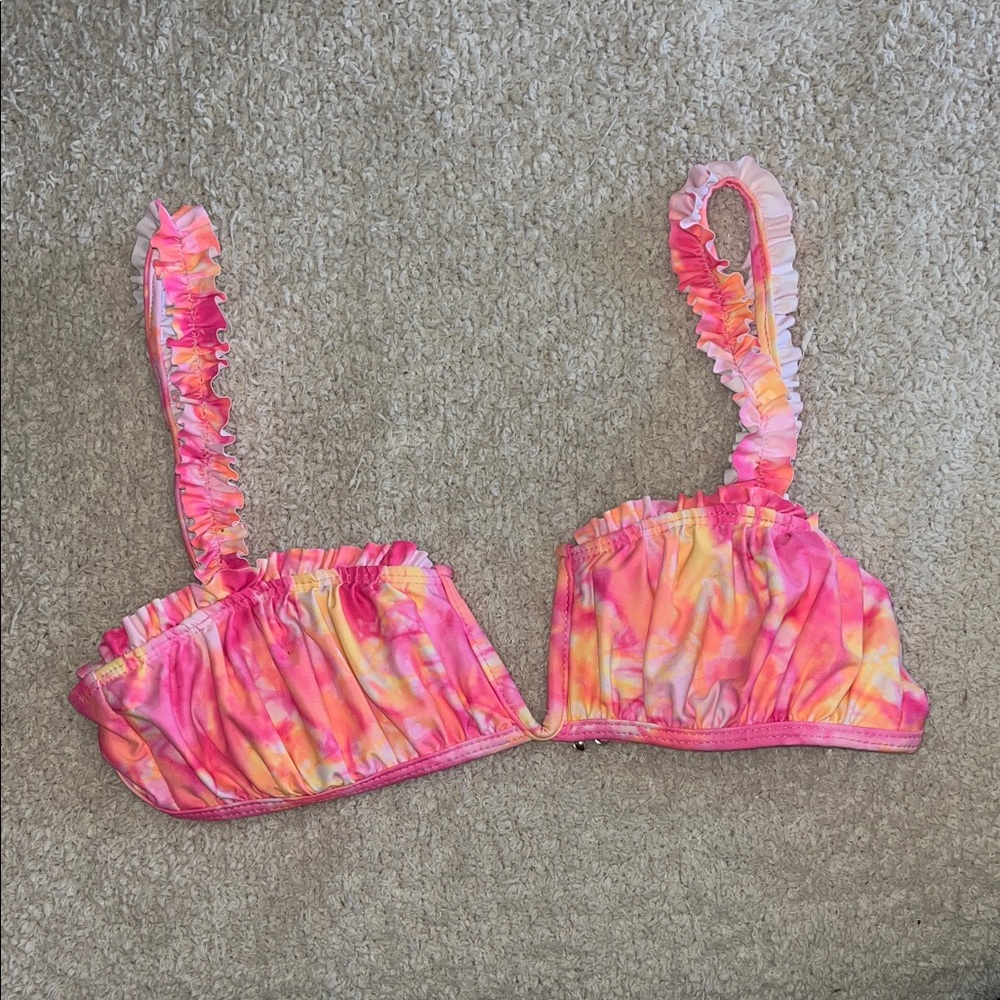 Vibrant Pink and Orange Bikini Set - Picture 5 of 9